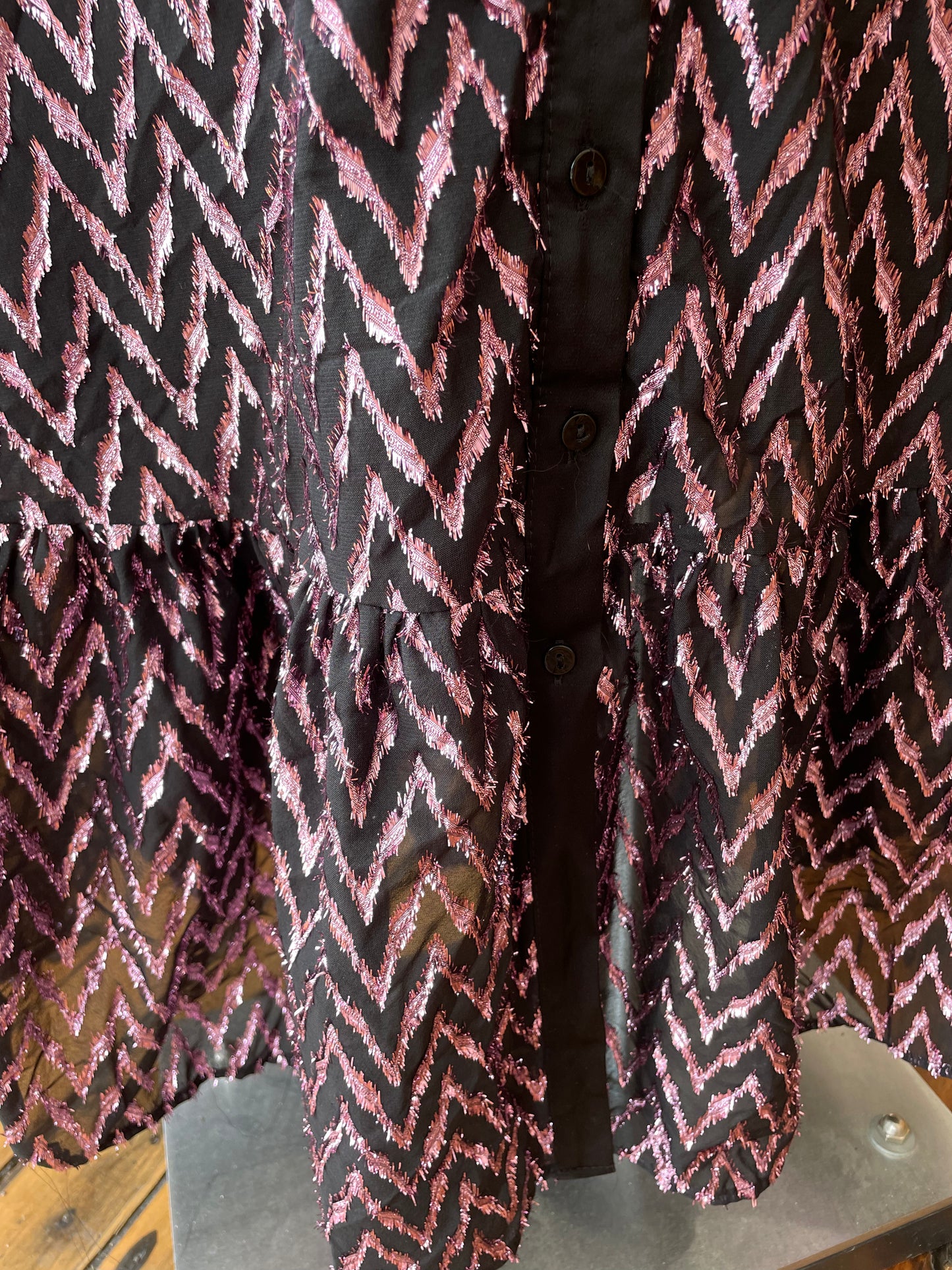 Zara pink and black dress
