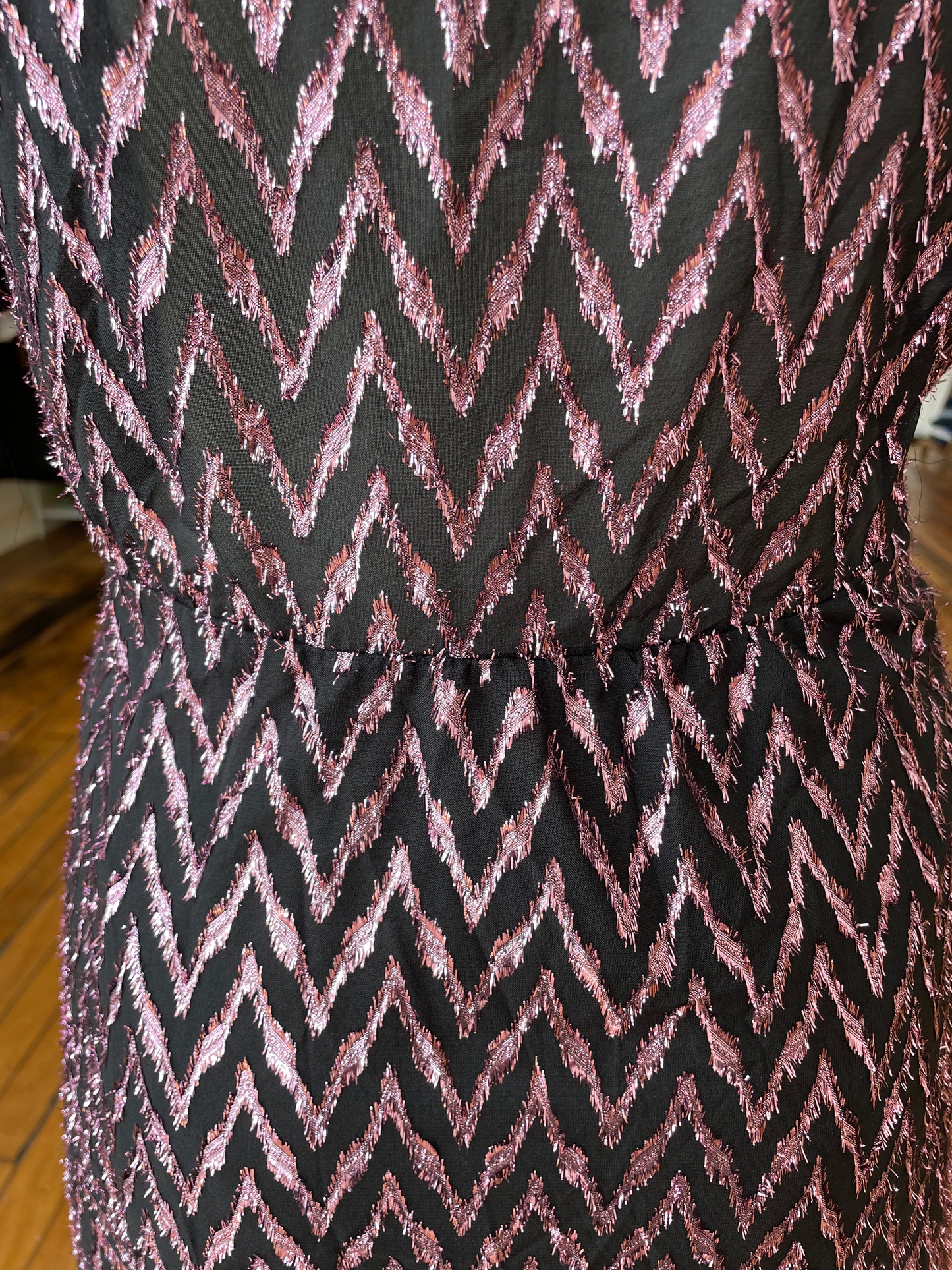 Zara pink and black dress