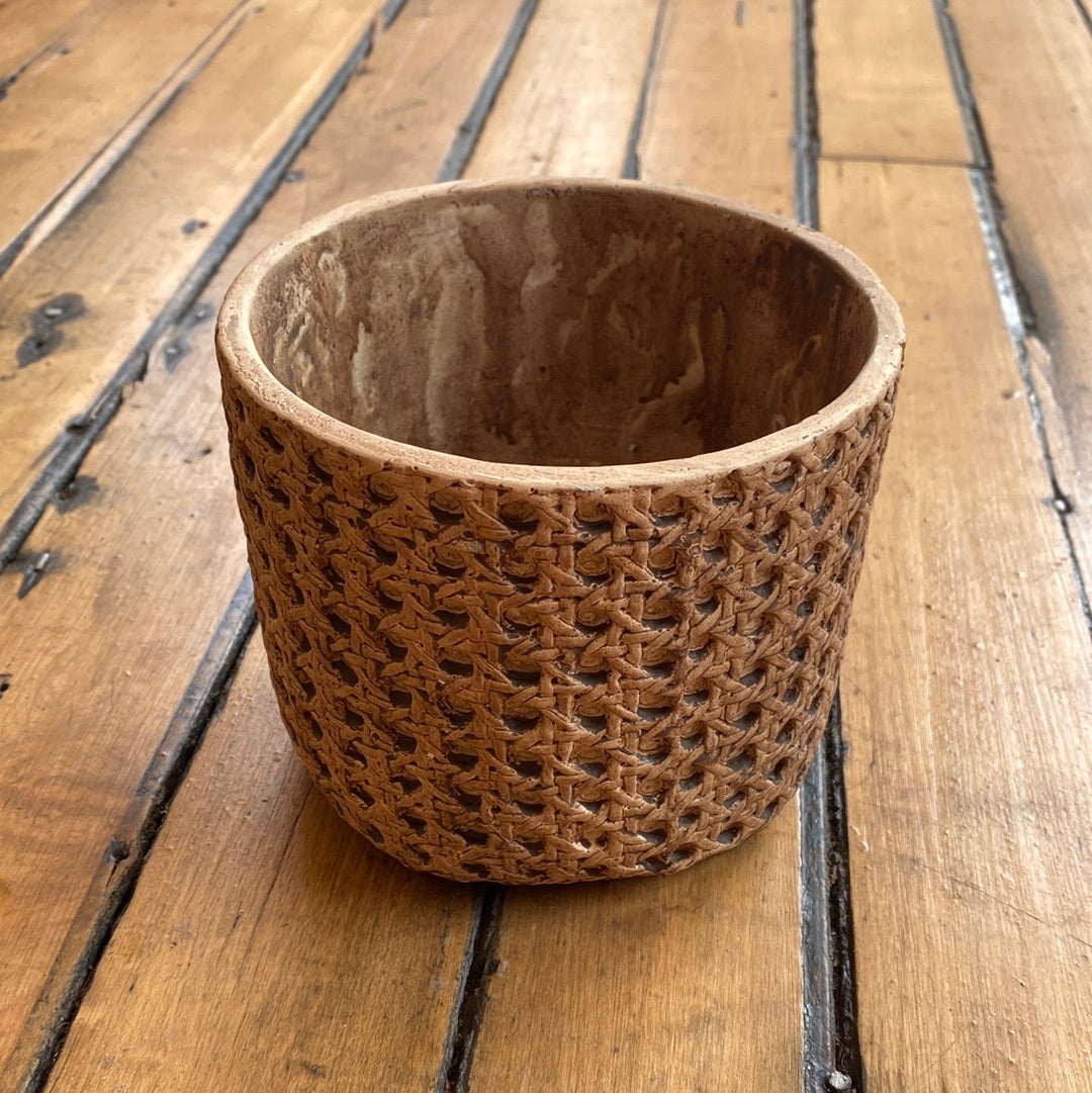 4.5” Woven Pattern Pot