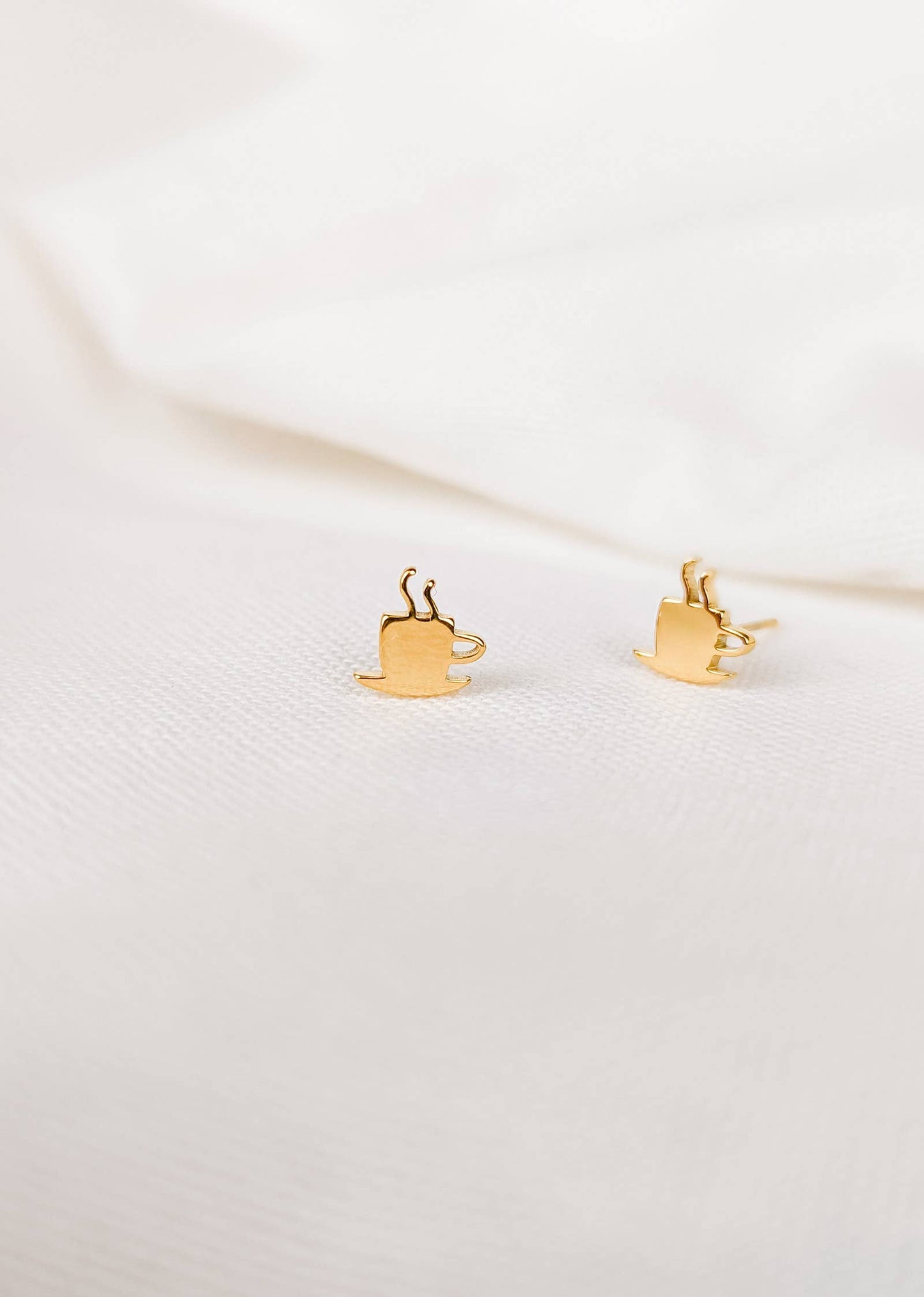 Cafecito- gold plated earrings