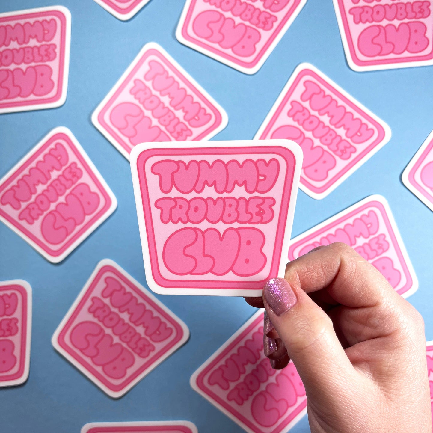 Tummy Troubles Club Vinyl Sticker
