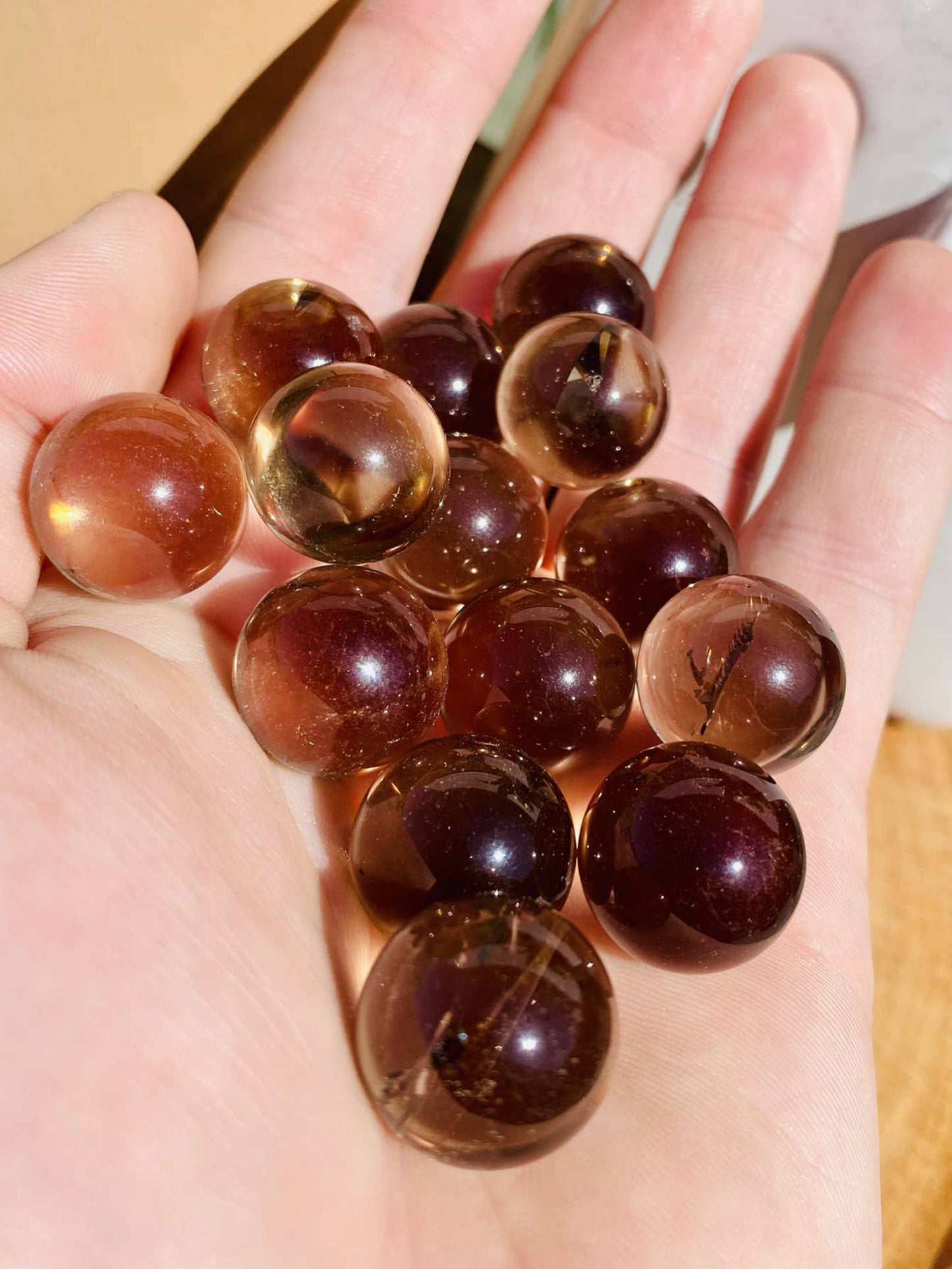Smoky Quartz Mini Spheres