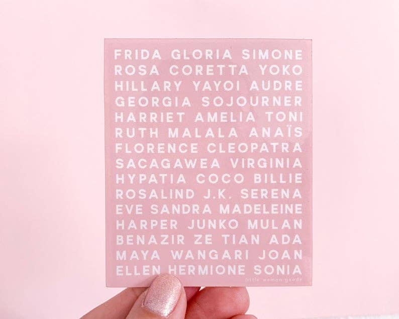 Feminist Heroes Vinyl Sticker