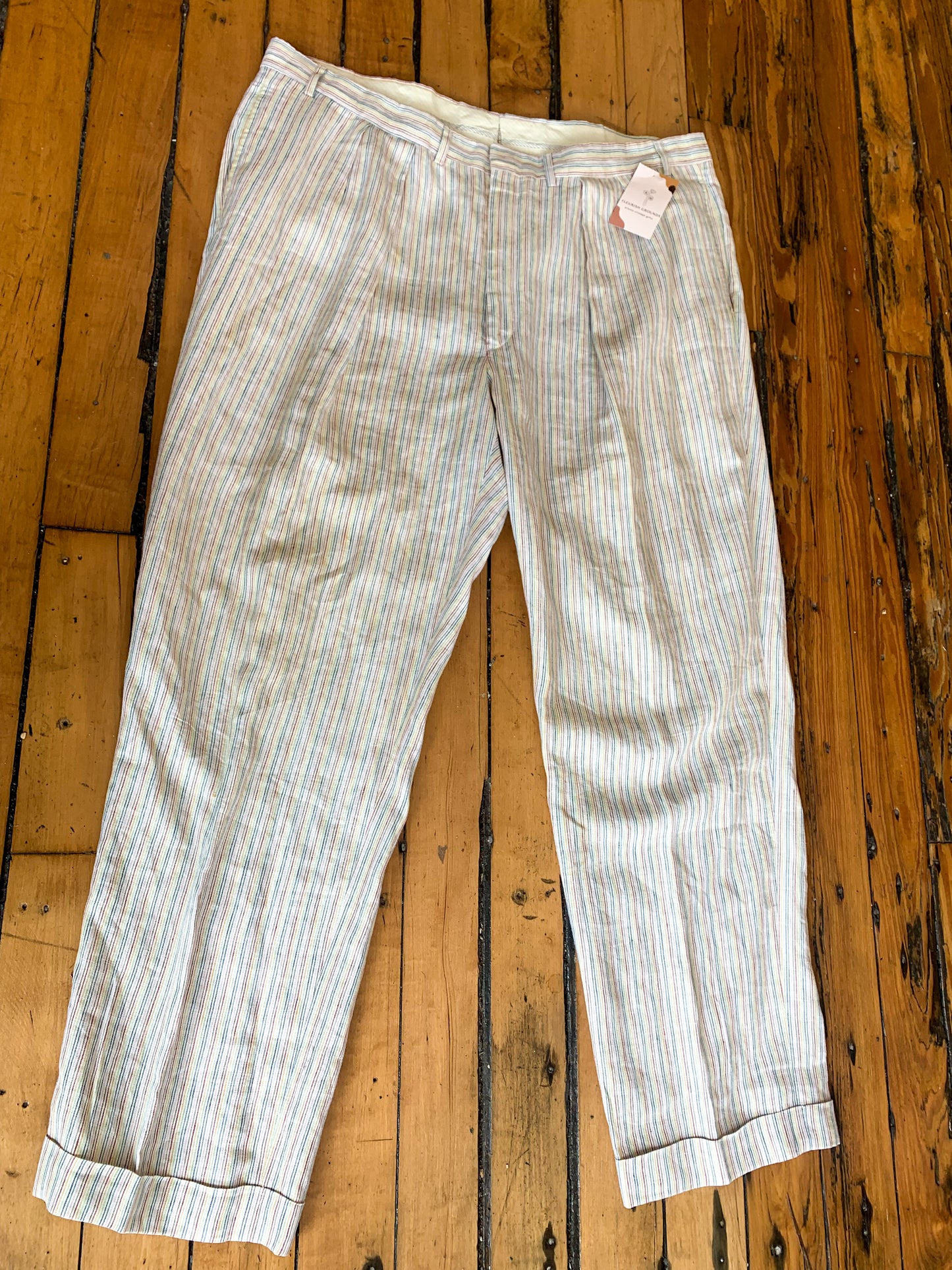 Rainbow Pleated Pants