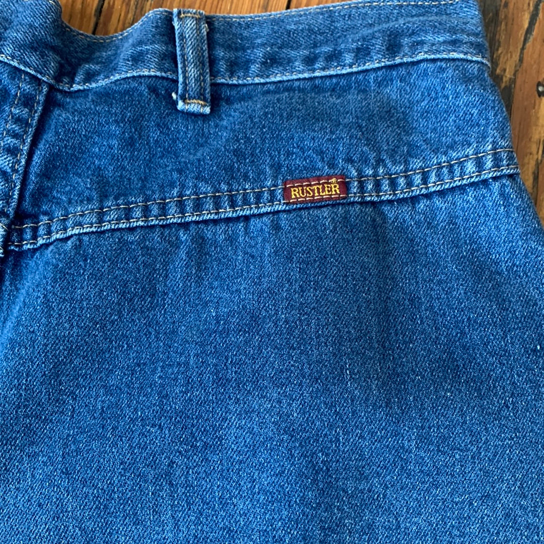 Rustler Pleated Denim Shorts