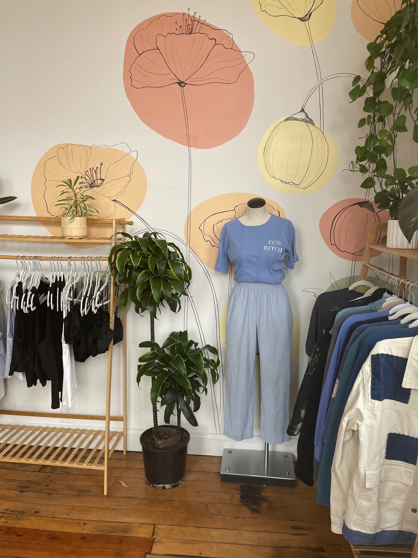 Shorts by Sav Eco Bitch Babydoll Tee