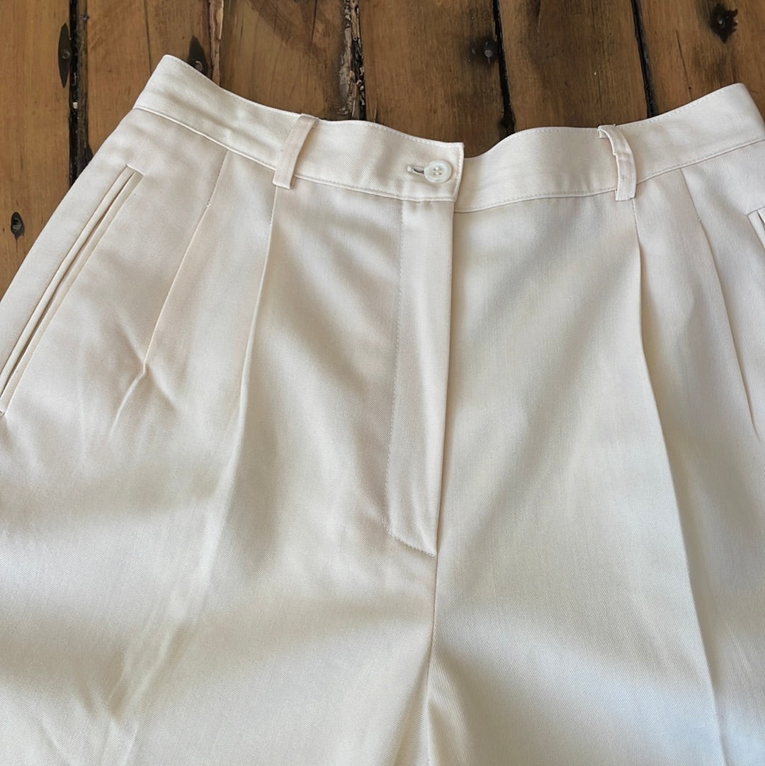 Liz Claiborne Pleated Winter White Pant