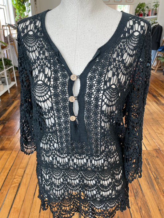 Vintage Tempo Paris knit cardigan in size small — view 2