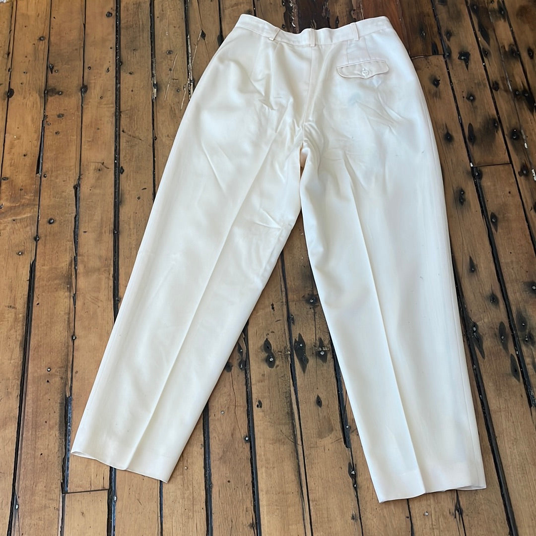 Liz Claiborne Pleated Winter White Pant
