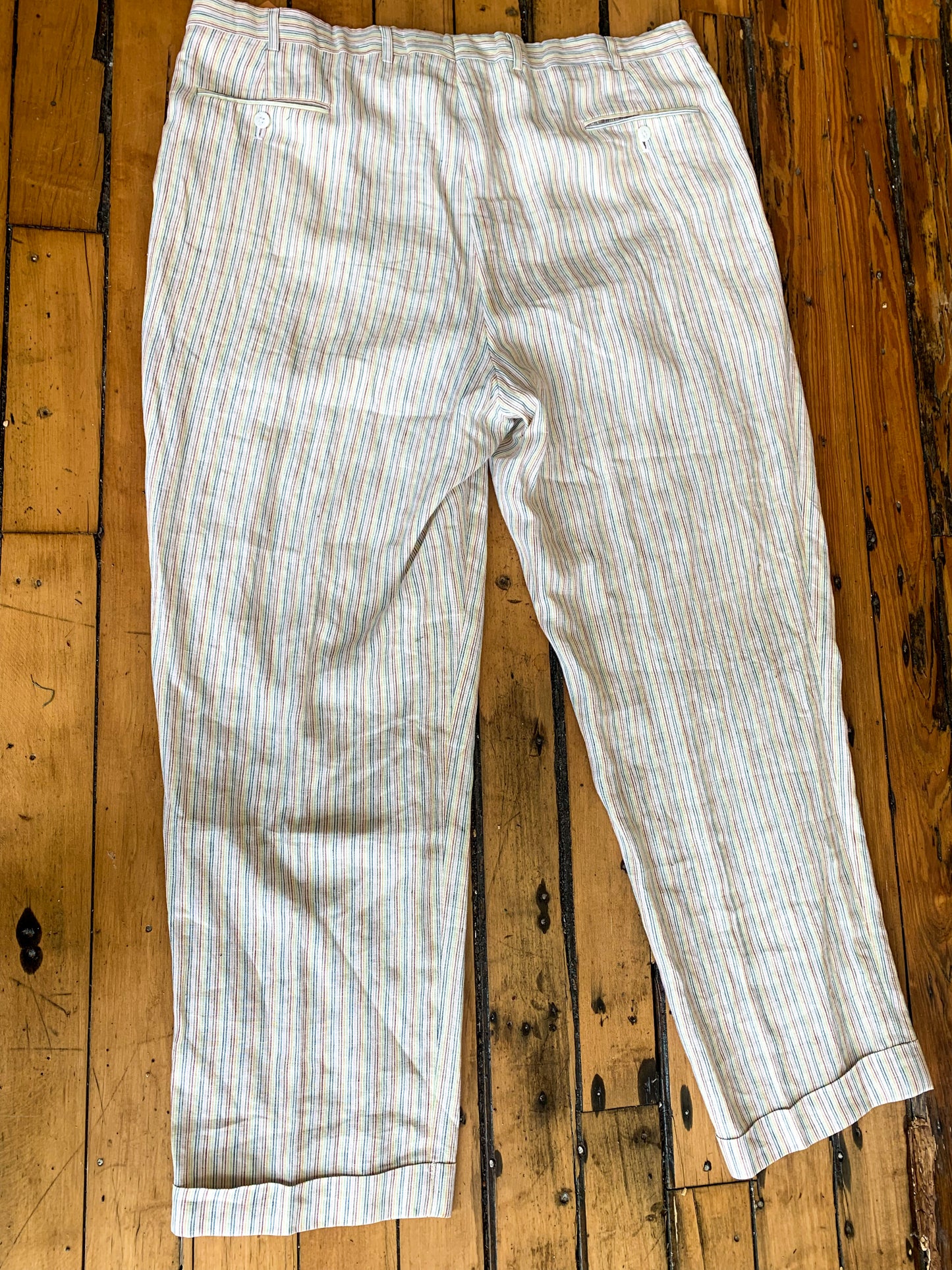 Rainbow Pleated Pants