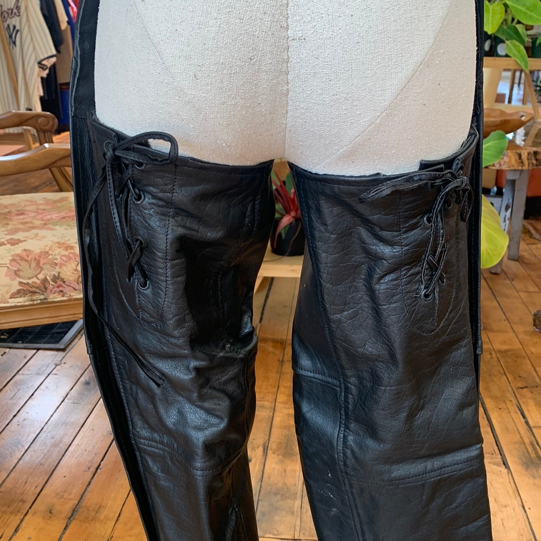 Leather Motorcycle Chaps