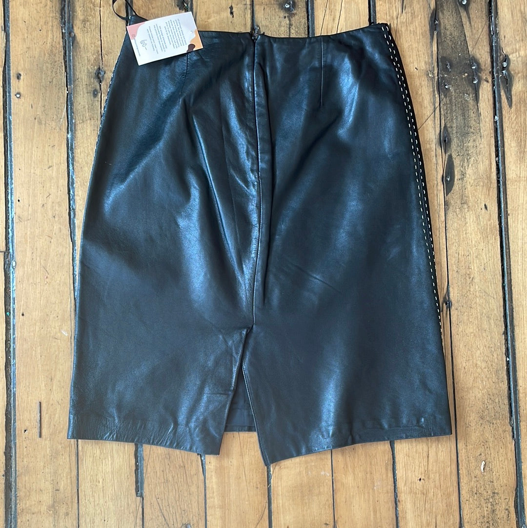 Ann Taylor Leather Skirt