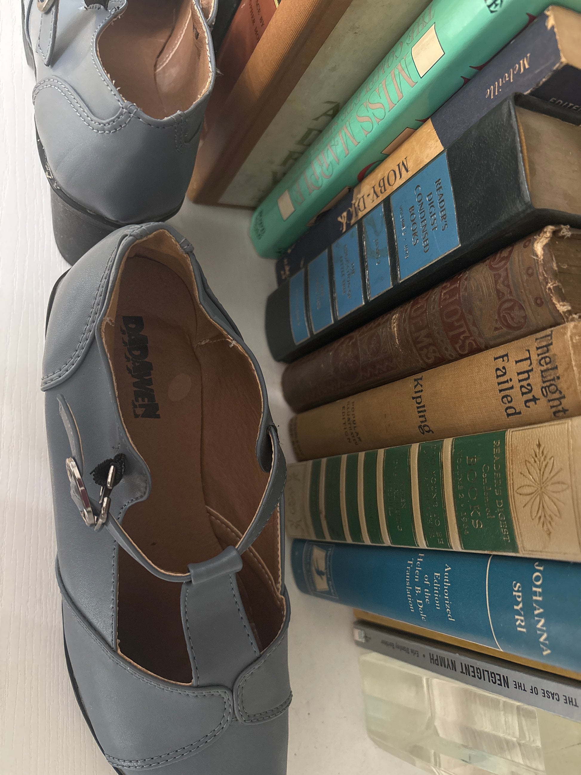 Dadawen light blue Mary Janes — view 3