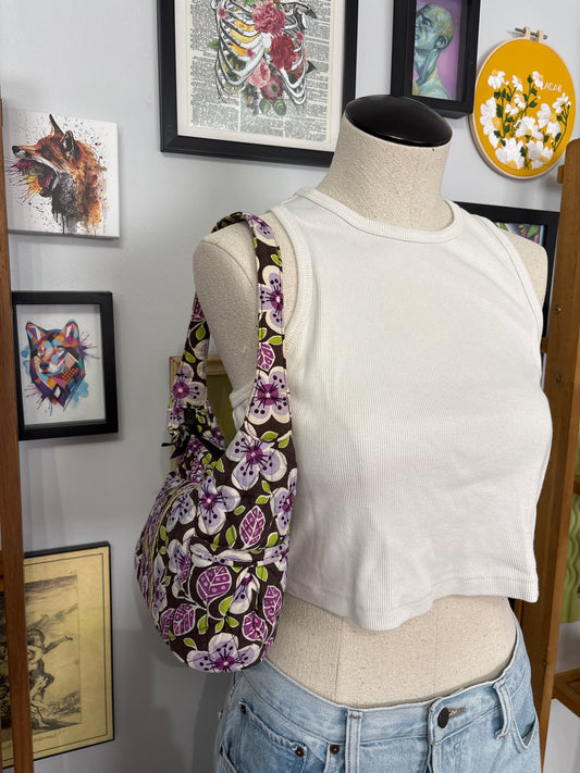 Vera Bradley Plum Petals Shoulder Bag