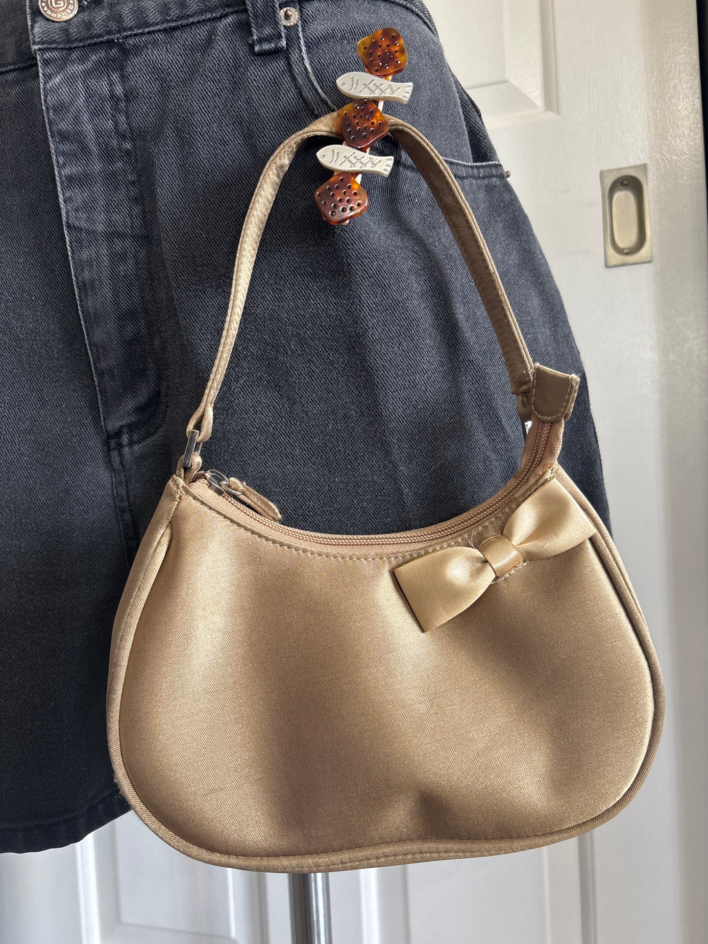 Gold Y2K prom purse
