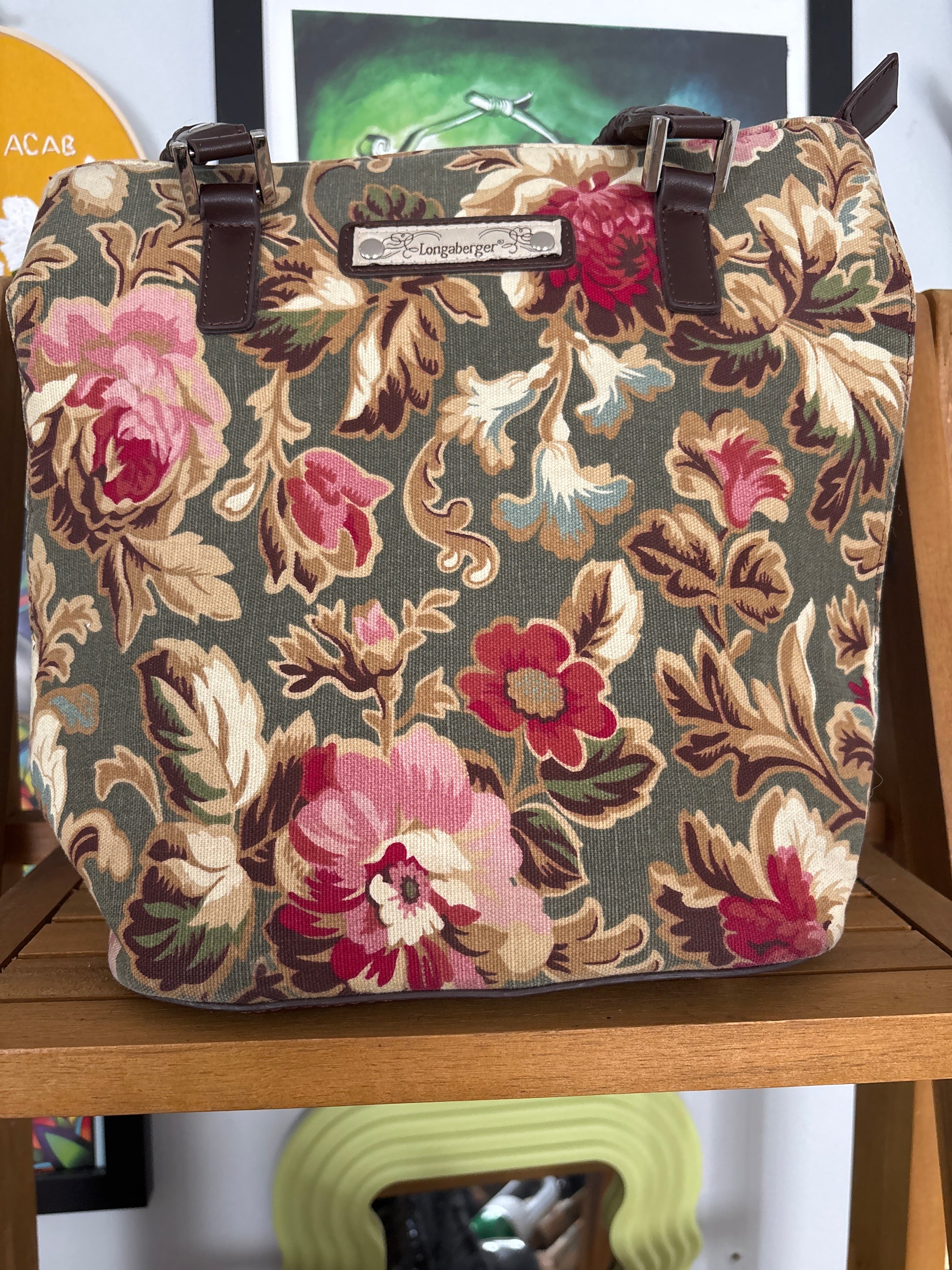 Longaberger Homestead Collection handwoven maple tote — view 3