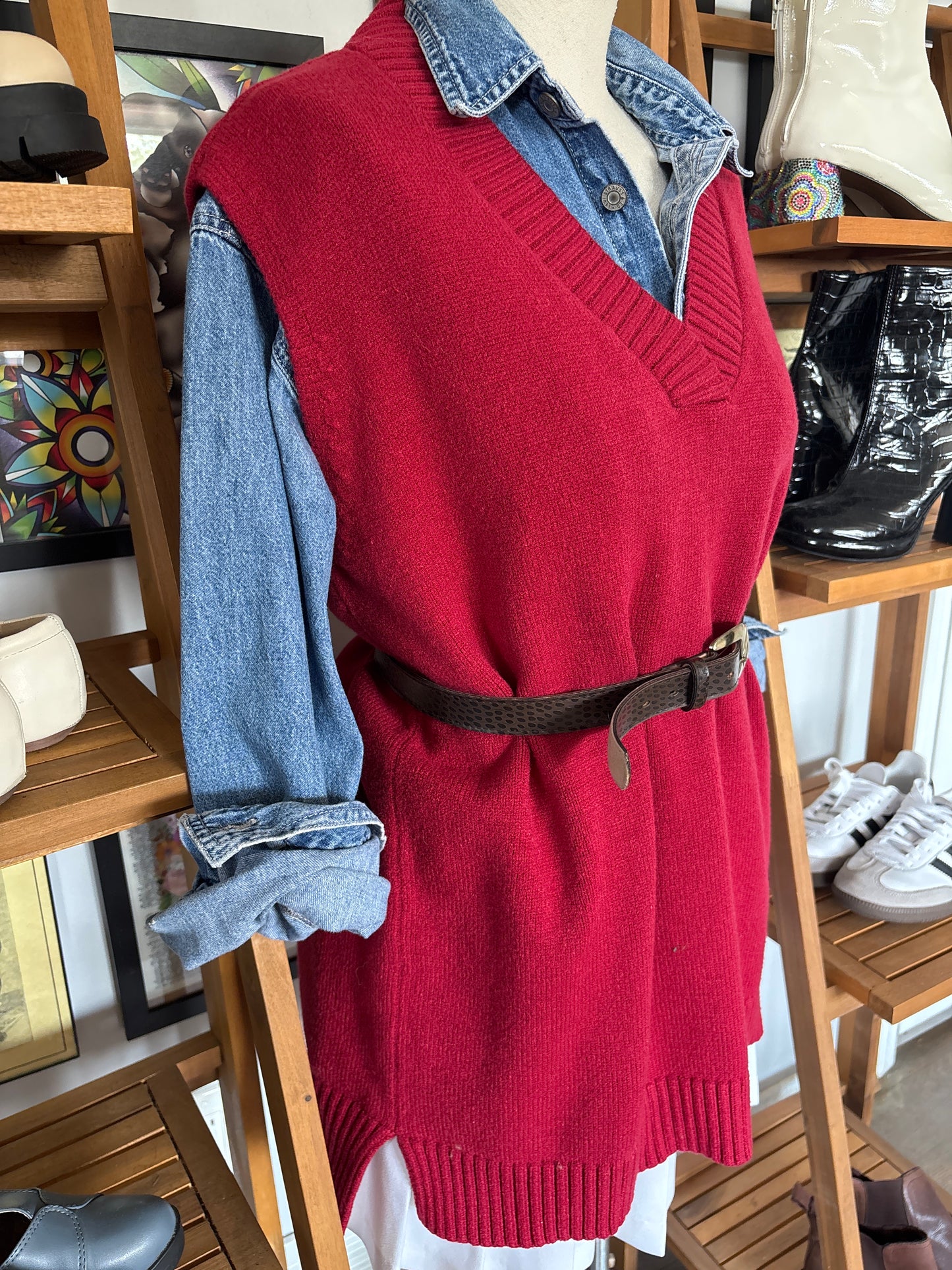 Sleeveless Sweater Vest