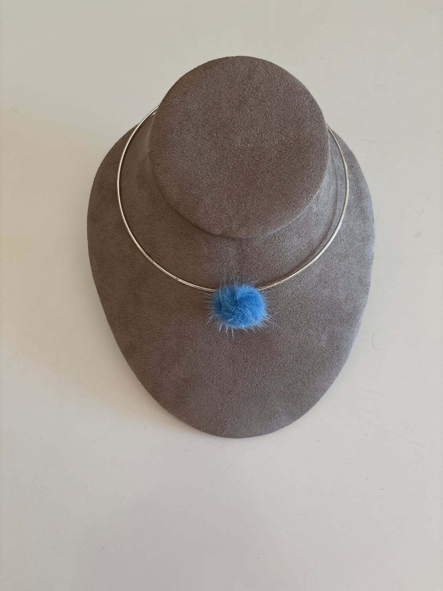 Y2K pom-pom necklace duo