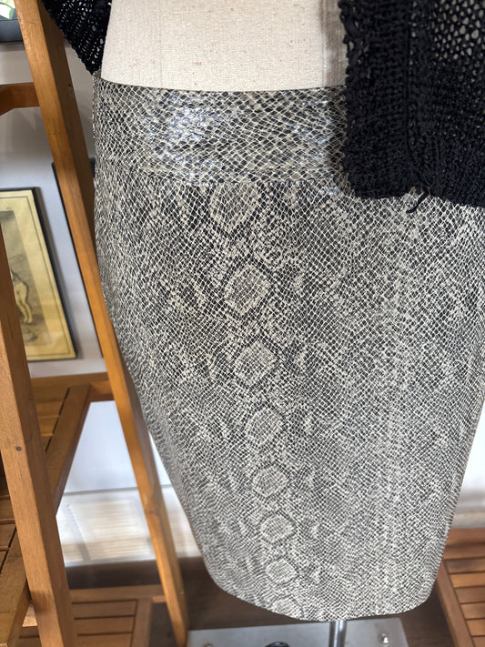 Y2K Xhilaration faux snake skin skirt