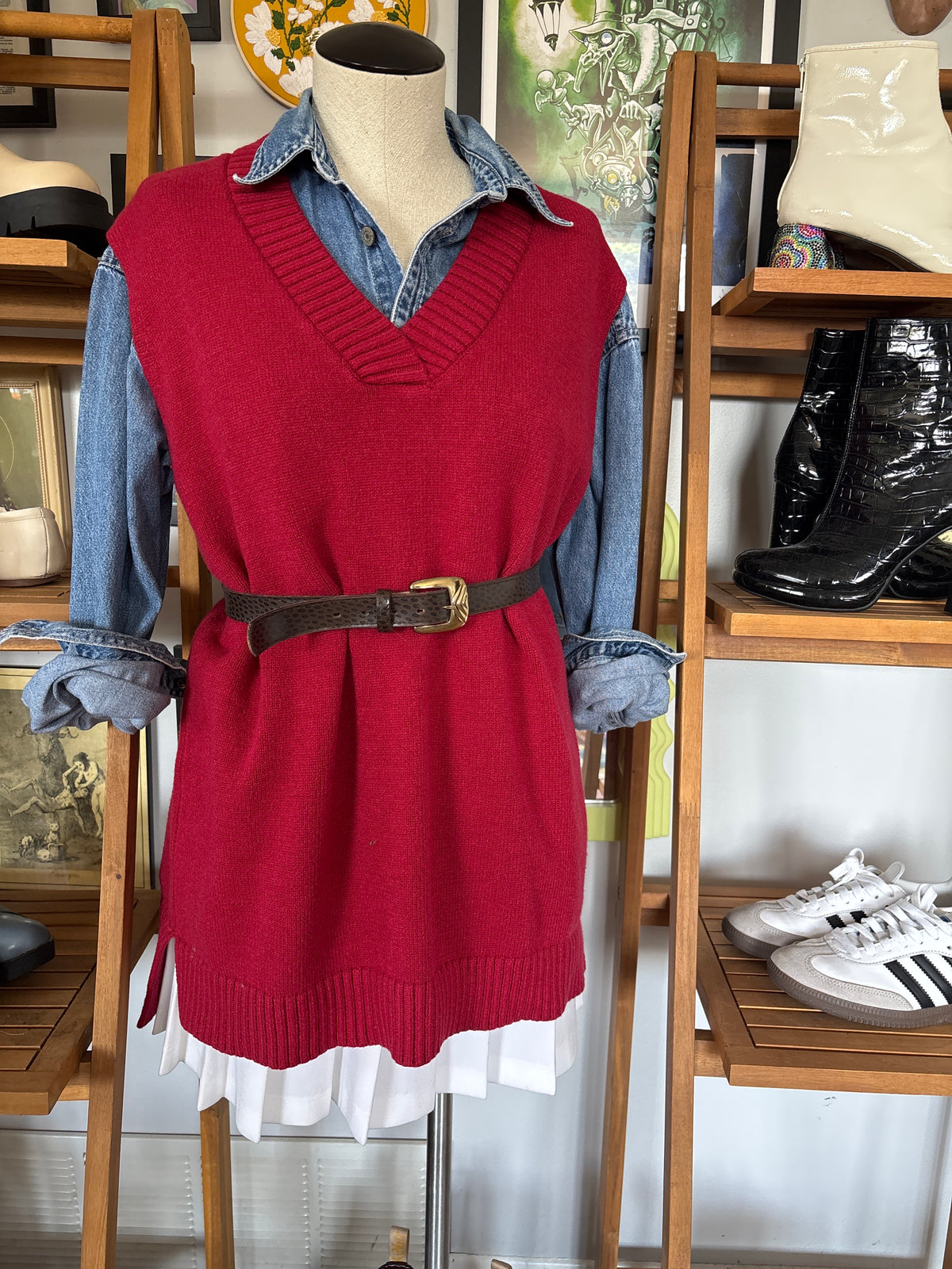 Sleeveless Sweater Vest