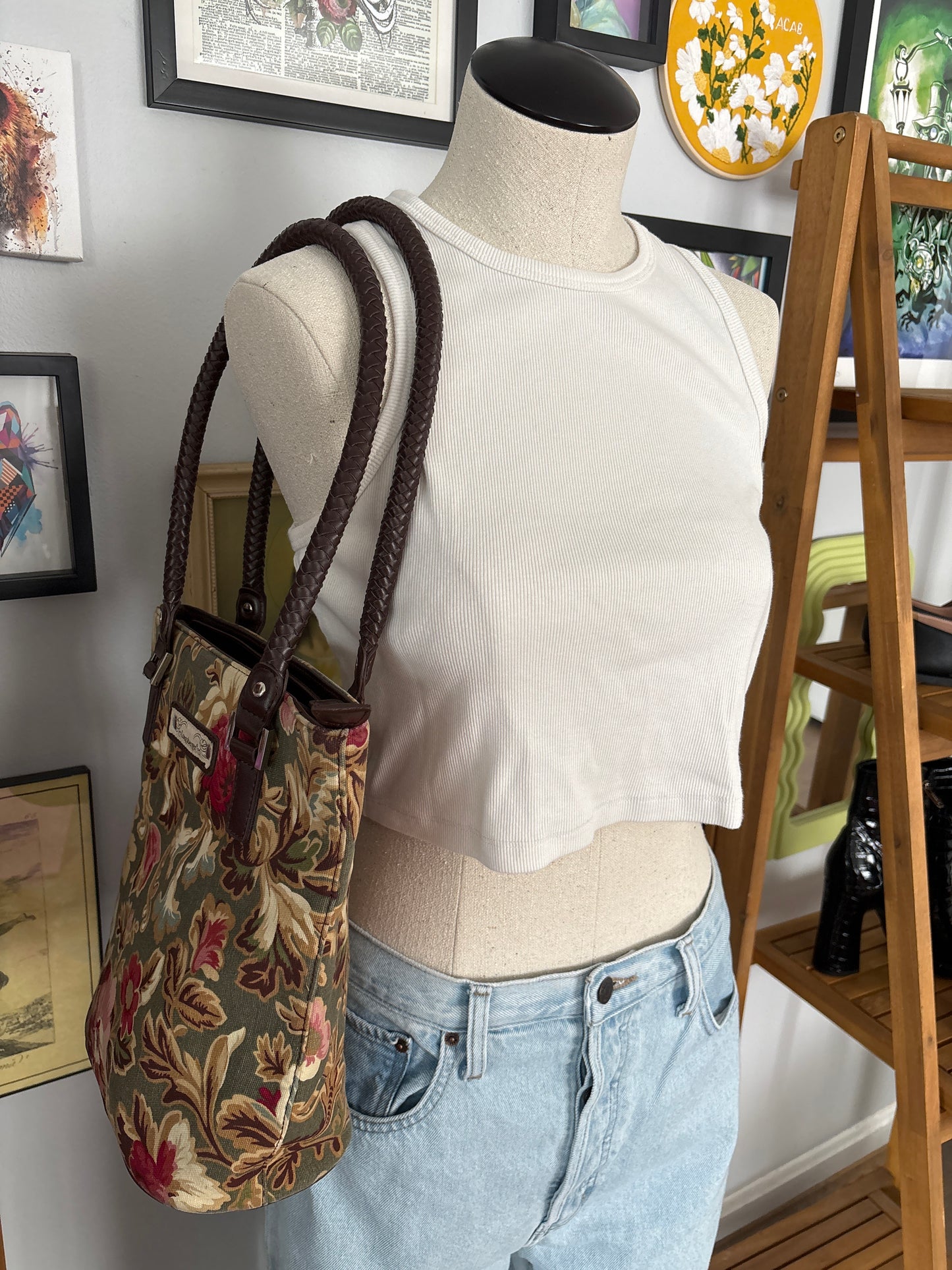 Longaberger Homestead Collection handwoven maple tote