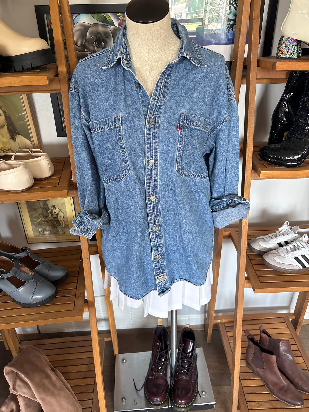 Vintage Levi’s Red Tab denim button up shirt