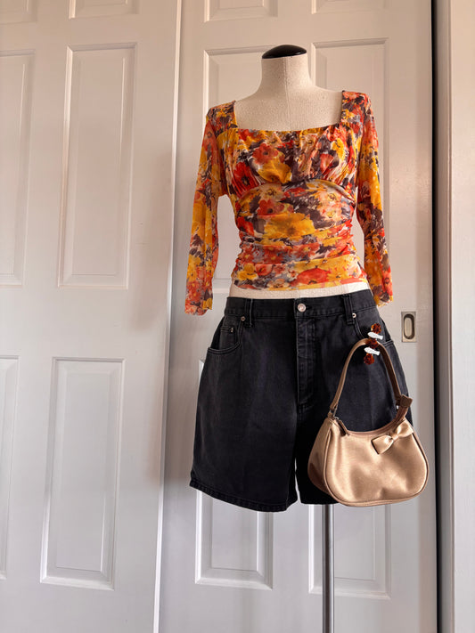 Daisy and Ivy sheer Y2K top