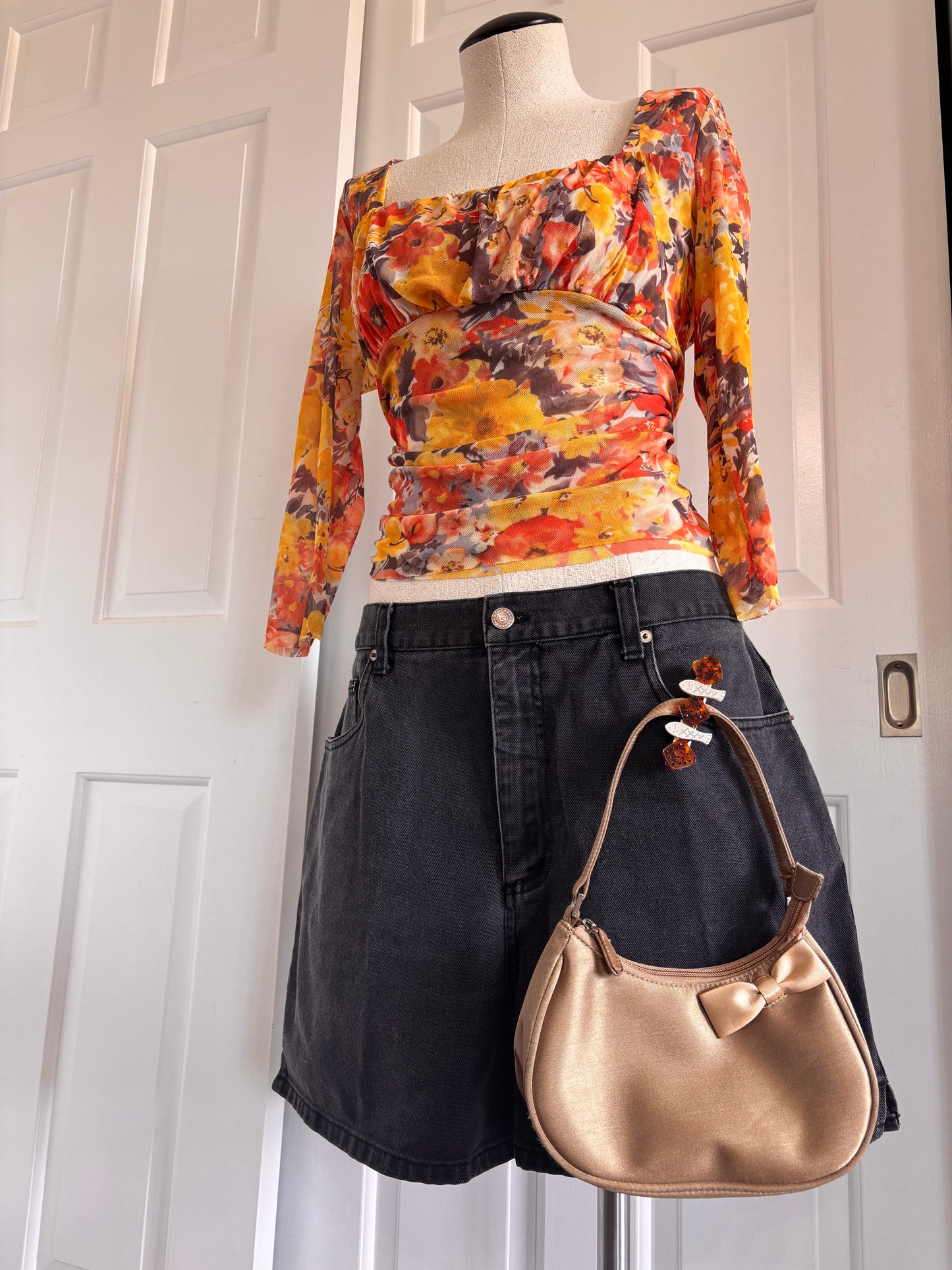 Daisy and Ivy sheer Y2K top
