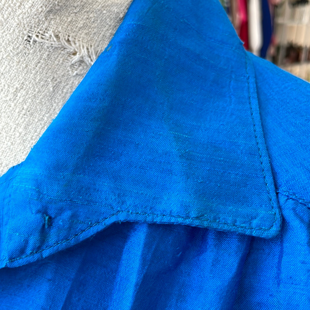 Handmade cobalt blue dress