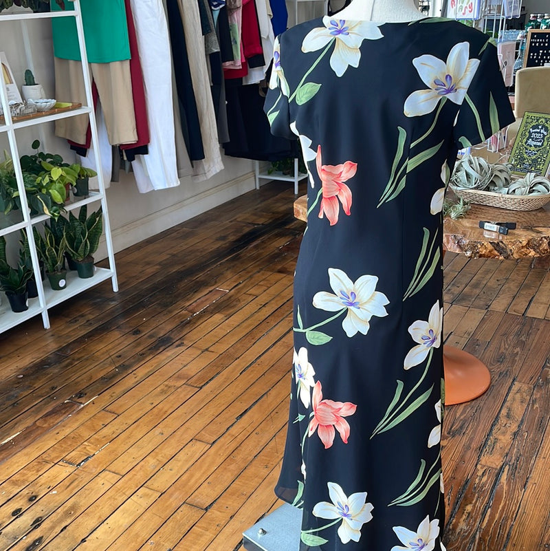 vintage floral maxi dress Vintage Jessica Howard Floral Maxi, Size 8