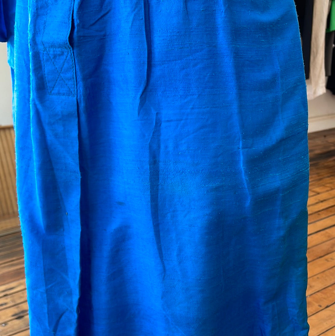 Handmade cobalt blue dress