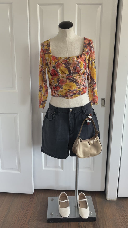 Daisy and Ivy sheer Y2K top