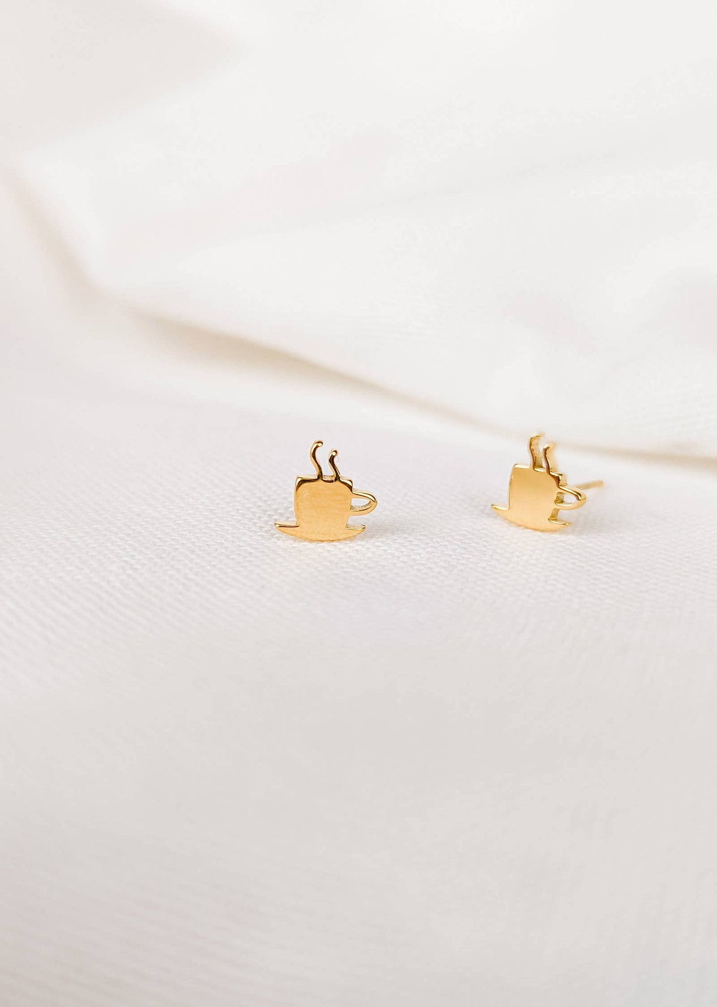 Cafecito- gold plated earrings