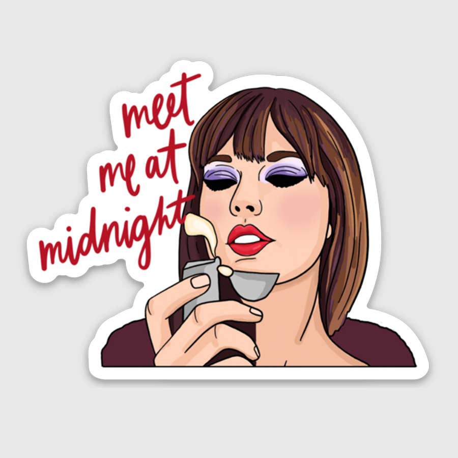 Meet Me At Midnight Sticker