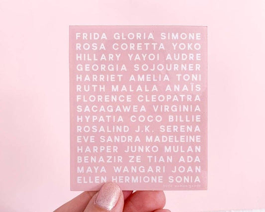Feminist Heroes Vinyl Sticker
