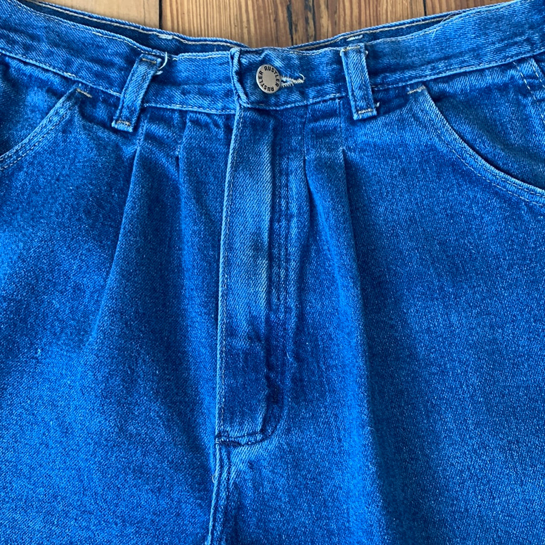 Rustler Pleated Denim Shorts