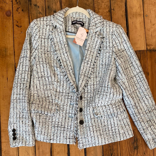 Vintage Karl Lagerfeld mixed-blend blazer in size 12