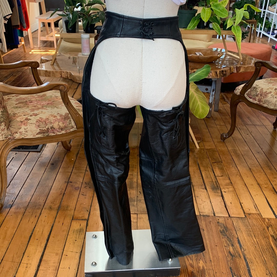 Leather Motorcycle Chaps