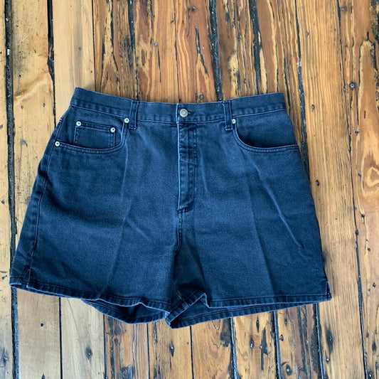 Generra Black Denim Shorts