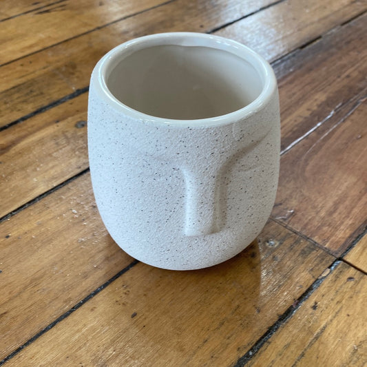3.25” Abstract Moai Face Pot