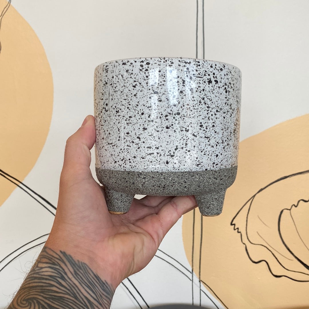 Paint Splatter 4” Ceramic Pot