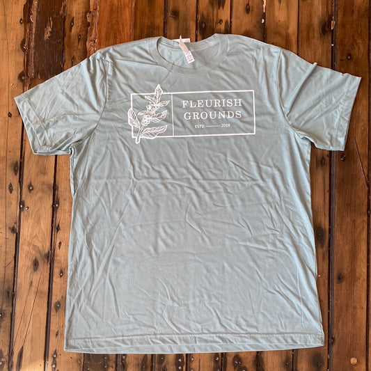 Fleurish Grounds T-Shirt (Sea Foam Green)