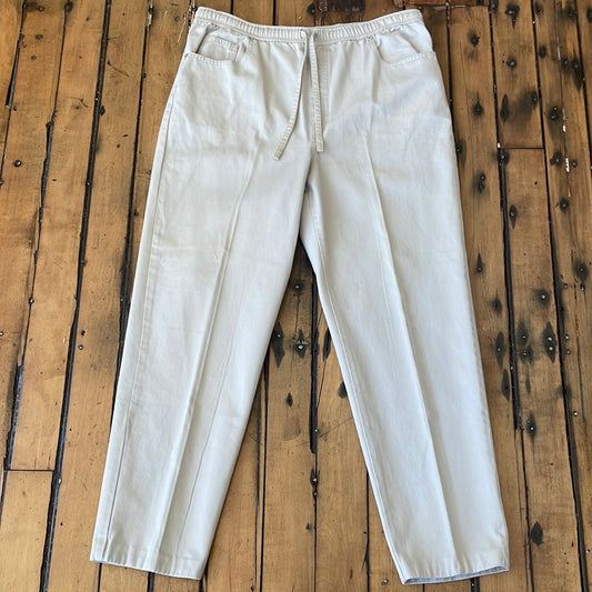 Gloria Vanderbilt Tie-Waist Khakis