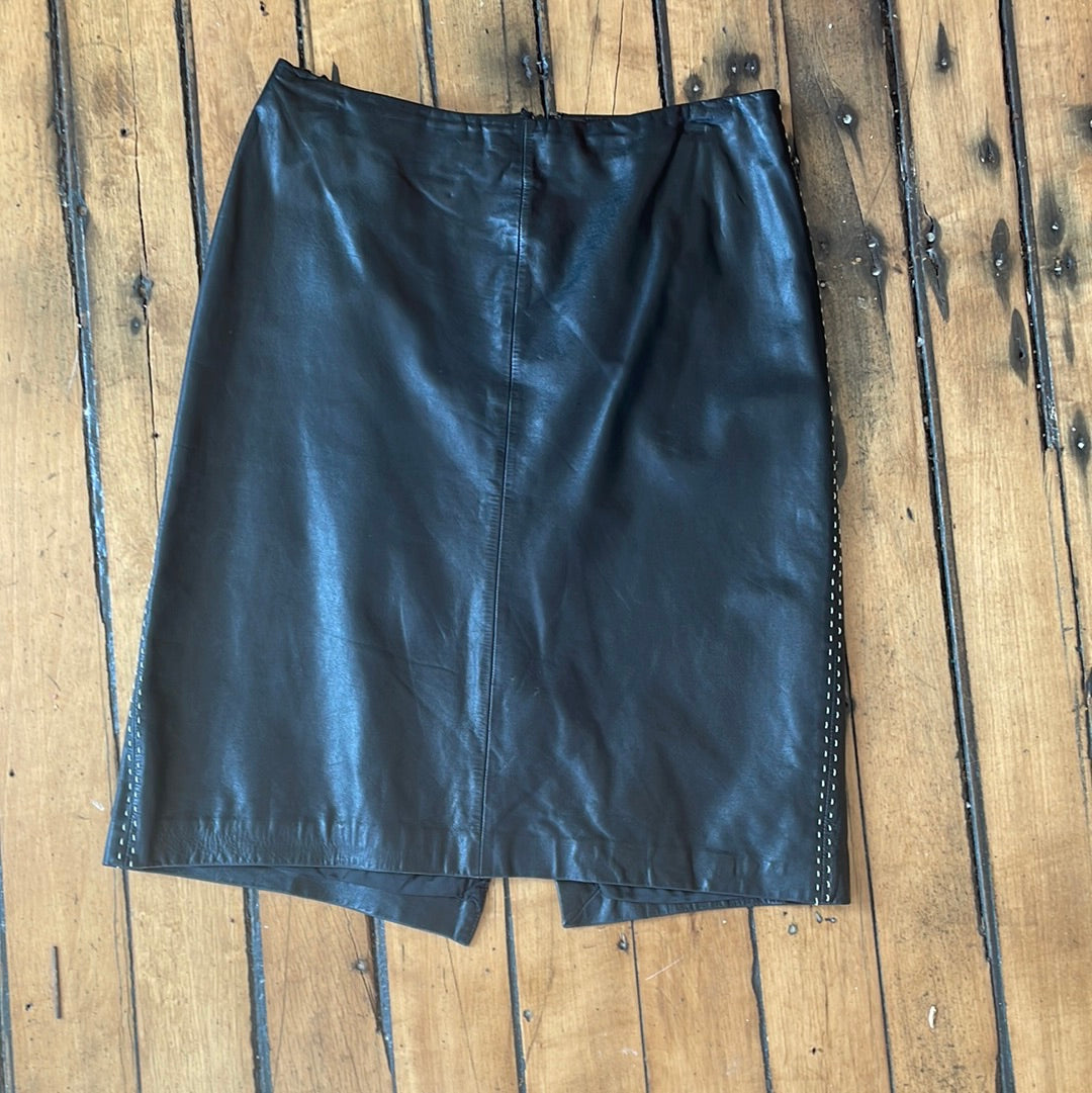 Ann Taylor Leather Skirt